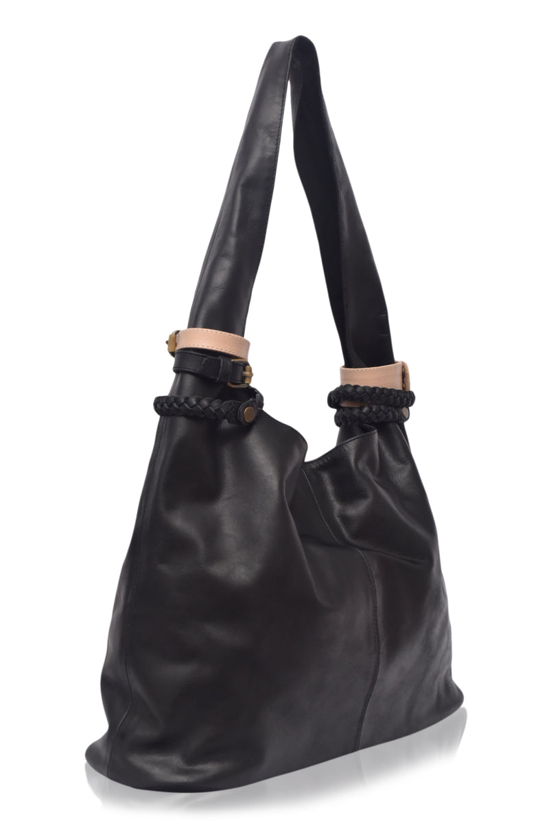 Serendipity Slouchy Leather Tote Bag