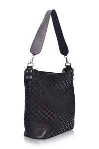 Soho Lane Woven Leather Shoulder Bag