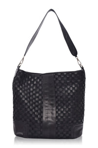 Soho Lane Woven Leather Shoulder Bag