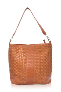 Soho Lane Woven Leather Shoulder Bag