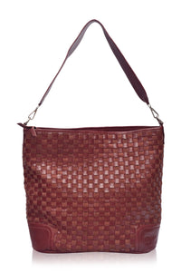 Soho Lane Woven Leather Shoulder Bag