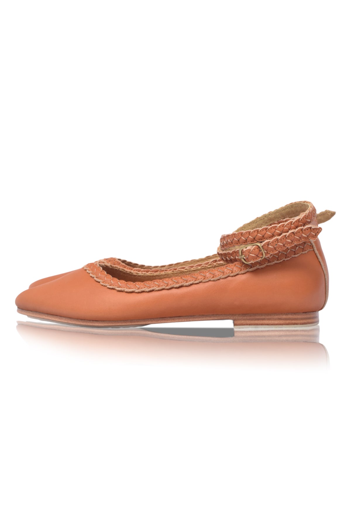 Soiree Pointy Toe Leather Ballet Flats