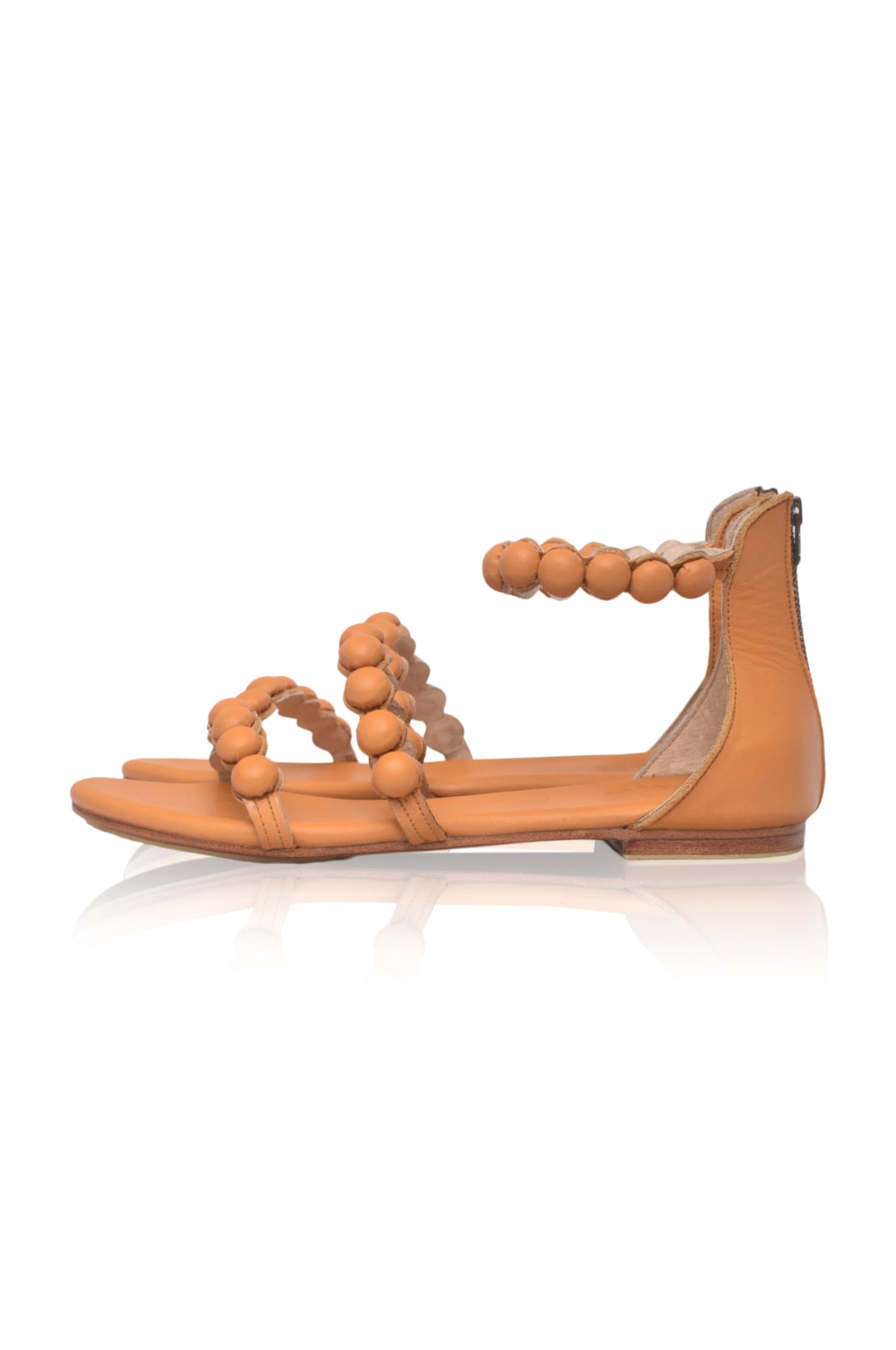 Leather sandals, open-toe design — handmade by Bali ELF