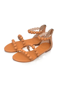 Leather sandals, open-toe design — handmade by Bali ELF