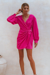 Ti Amo Linen Wrap Dress