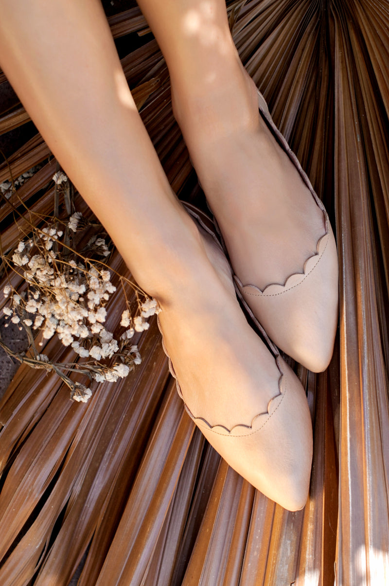 Valentina Leather Ballet Flats (Sz. 5, 6, 7, 7.5, 8.5 & 13)