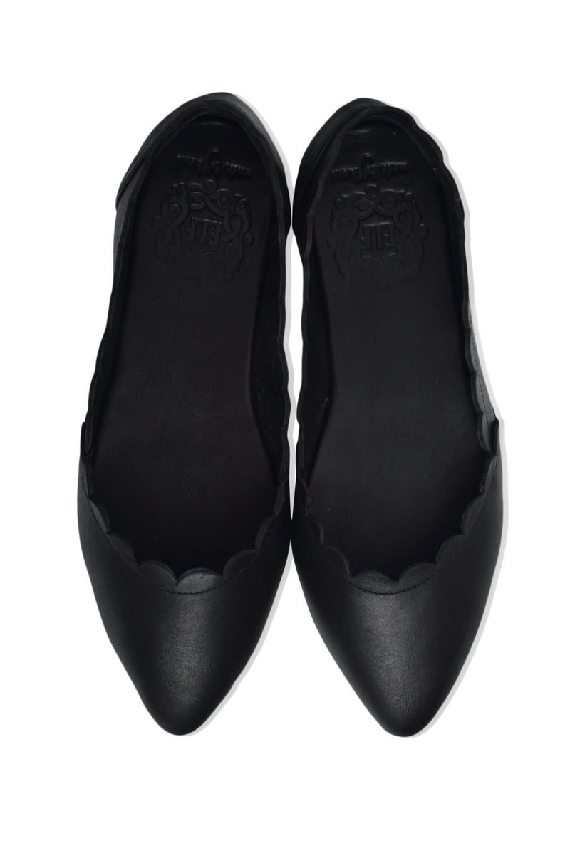 Valentina Leather Ballet Flats (Sz. 5-10.5)