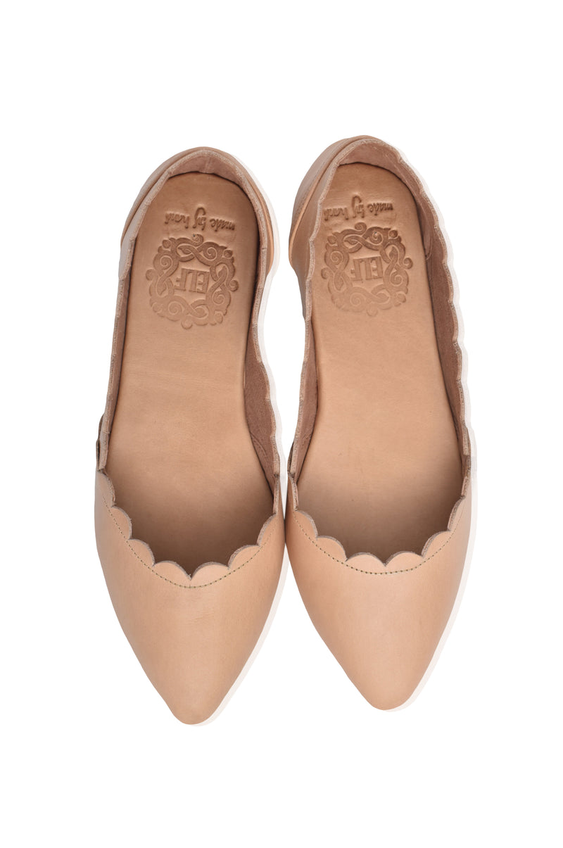 Valentina Leather Ballet Flats (Sz. 8.5, 9 & 9.5)
