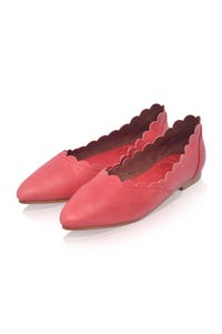 Valentina Leather Ballet Flats (Sz. 4, 6, 8.5 & 9, 12)