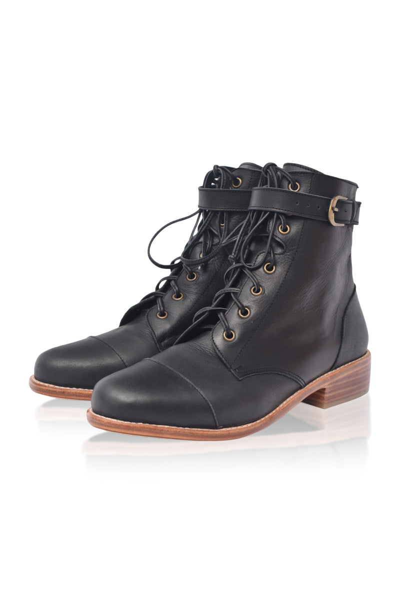 Valley Dream Lace Up Leather Boots