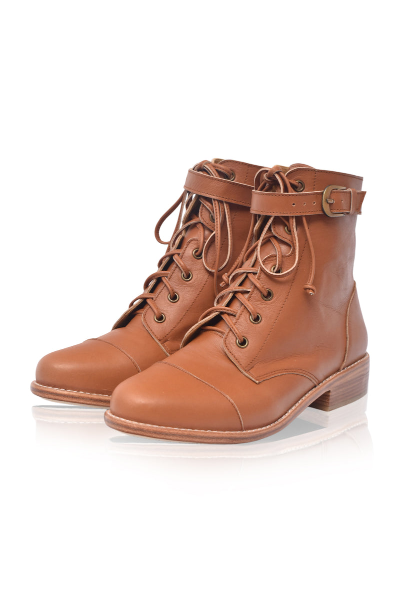 Valley Dream Lace Up Leather Boots