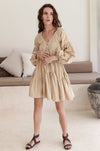 Alessandra Balloon Sleeve Mini Dress (Sale)