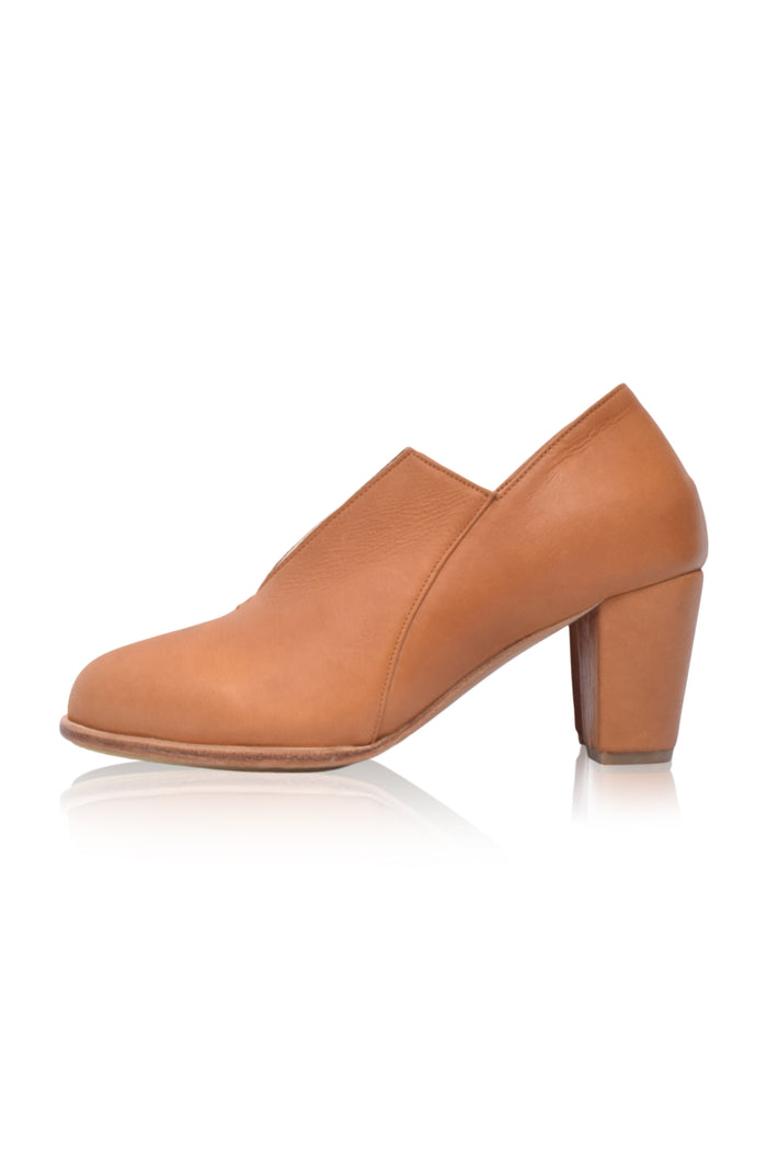 Ange Leather Heel Booties (Sz. 9.5)