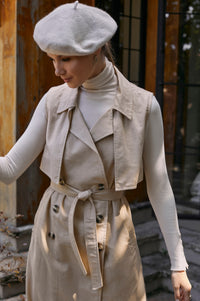 Arden Belted Vest Trench (Sale)