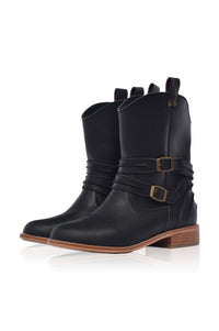 Barcelona Leather Boots (Sz. 7 & 8.5)