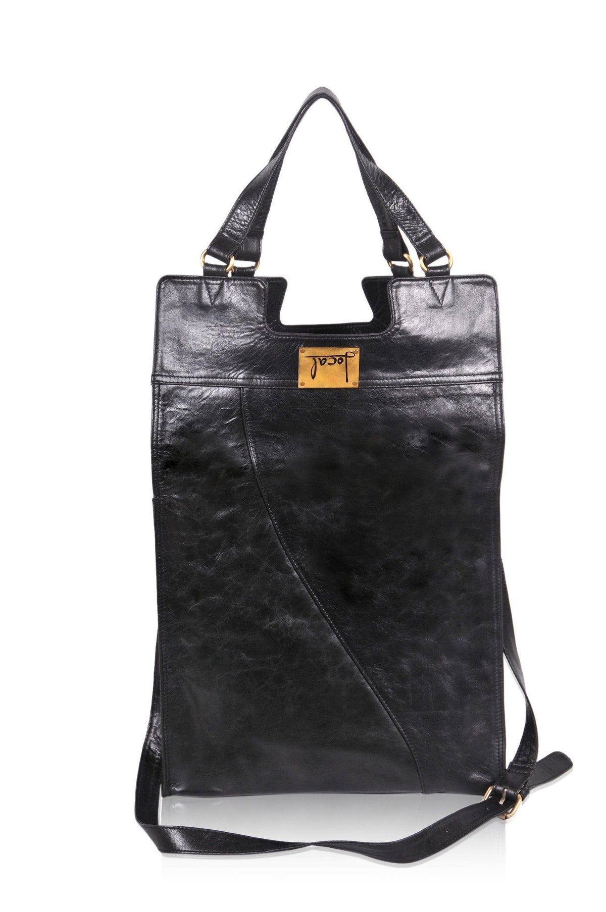 Leather Bag - Mi Vida Foldover Tote