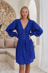 Daphne Floaty Long Sleeve Mini Dress (Sale)
