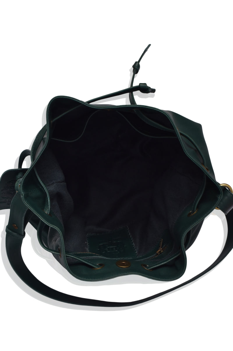 Geneva Drawstring Leather Bag