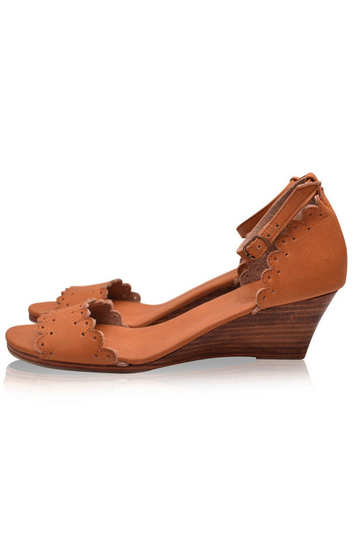 Leather Shoes - Dreamland Leather Wedges