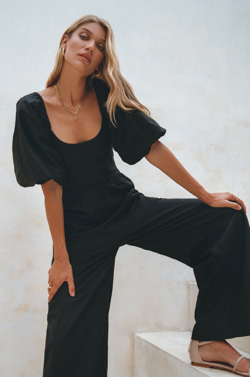 Heaven Bay Linen Jumpsuit