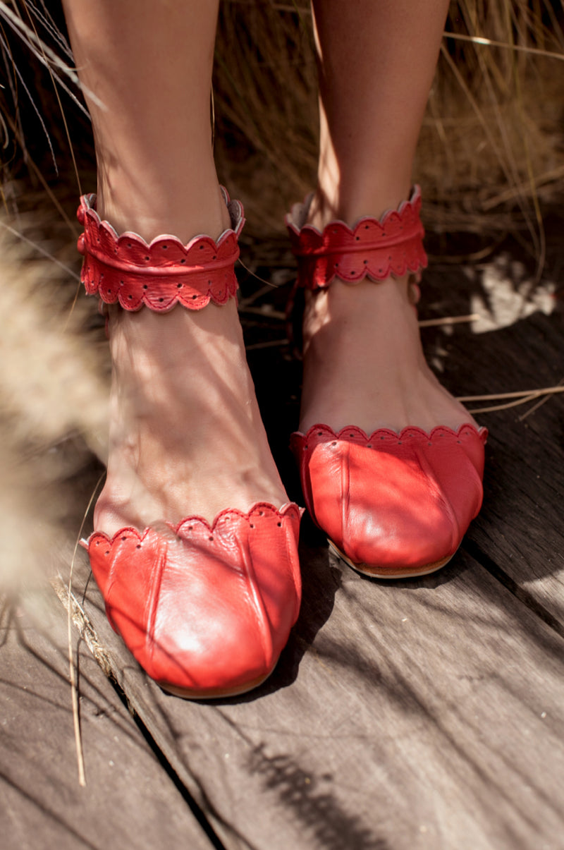 Love Bird Leather Flats