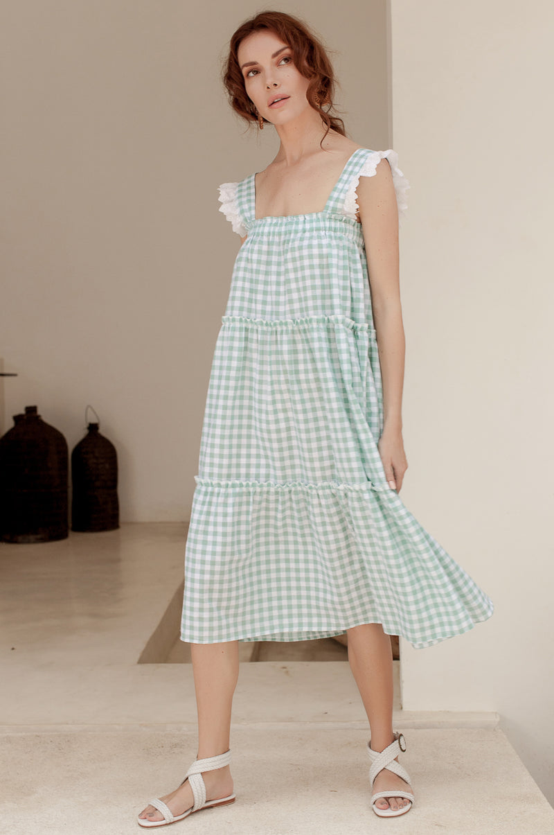 Meringue Tiered Sleeveless Dress (Sale)