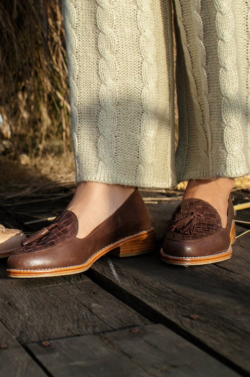 Nikita Woven Leather Loafers (Sz. 6, 11 & 13)