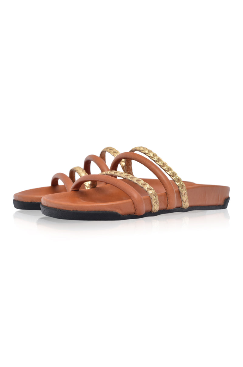 Castaway Leather Slides