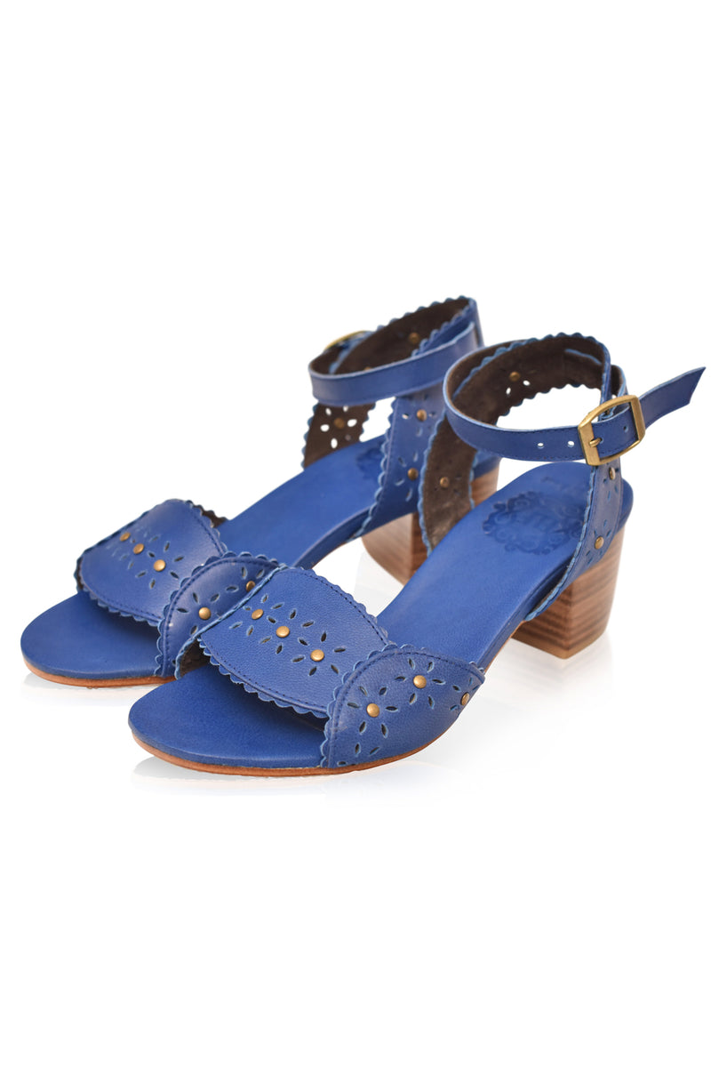 Paloma Leather Heel Sandals (Sz. 5, 7.5 & 8.5)