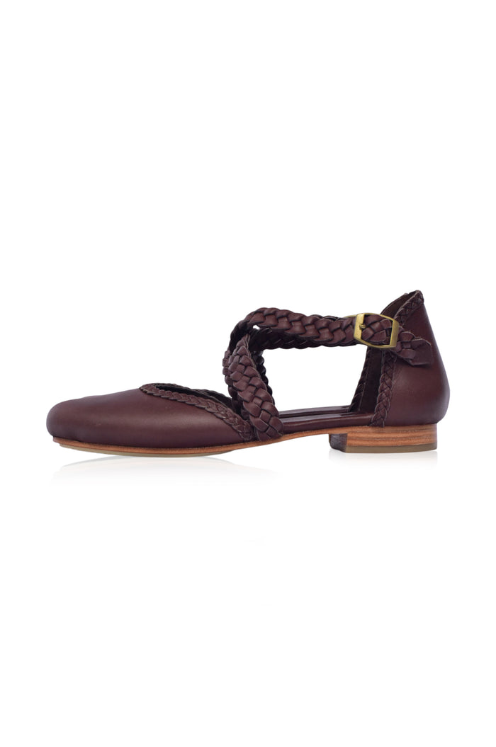Tallulah Braided Leather Flats (Sz. 9.5, 10 & 13)