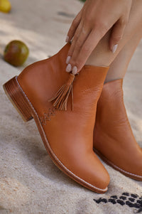 Treasure Leather Ankle Boots