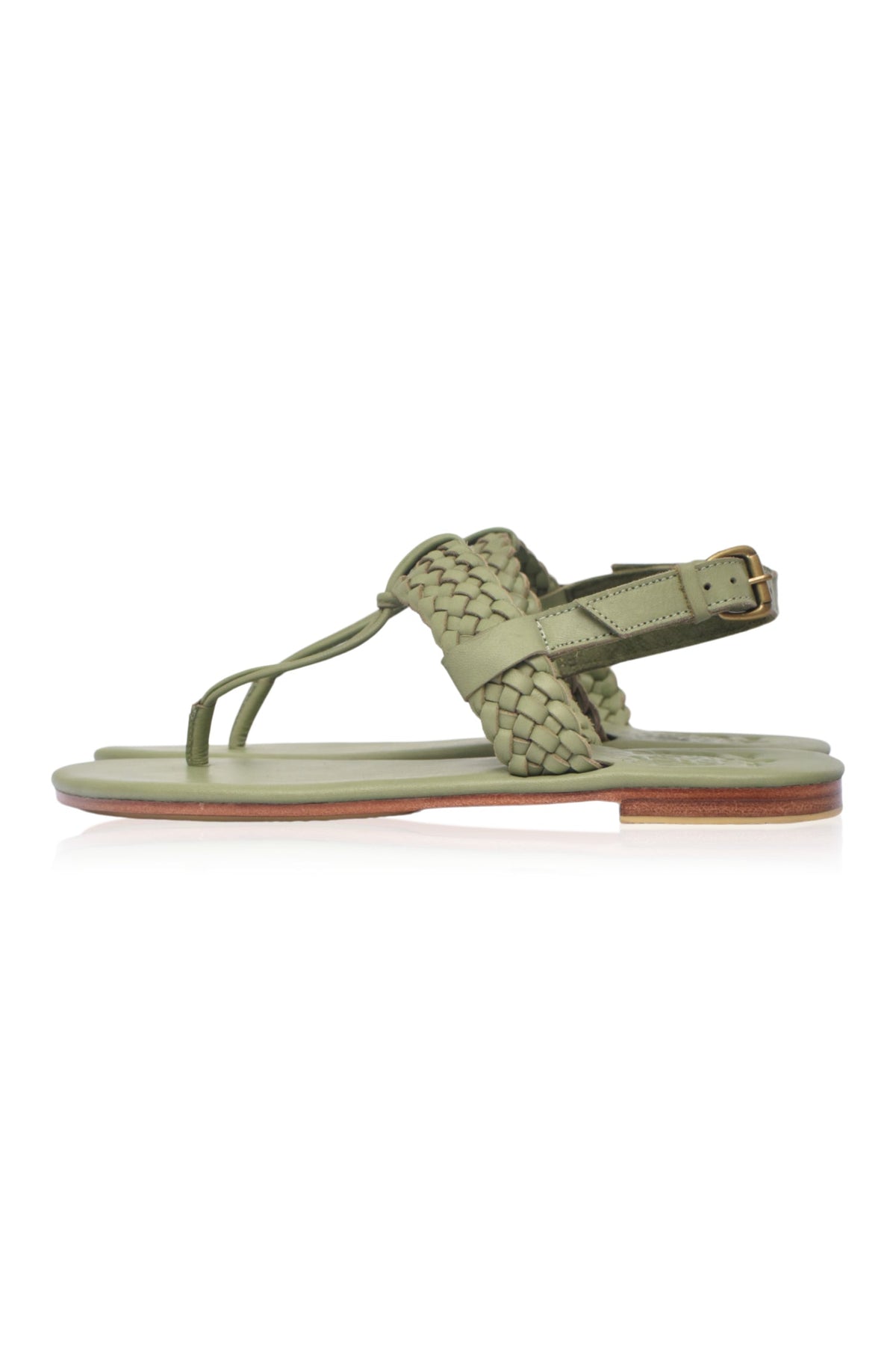 Venetian T-strap Leather Sandals