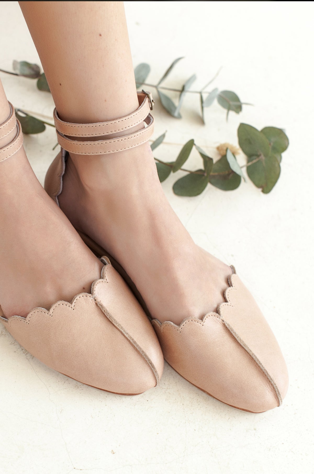 Venus Leather Flats