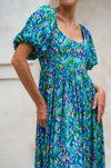 Violeta Puff Sleeve Midi Dress